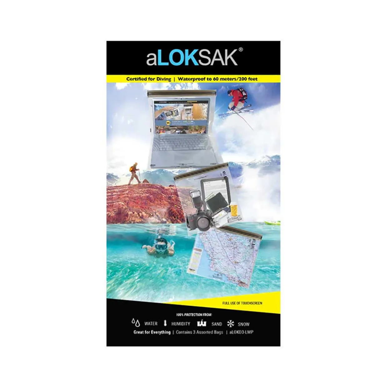aLOKD3-LMP Waterproof Bags - 3 Pack