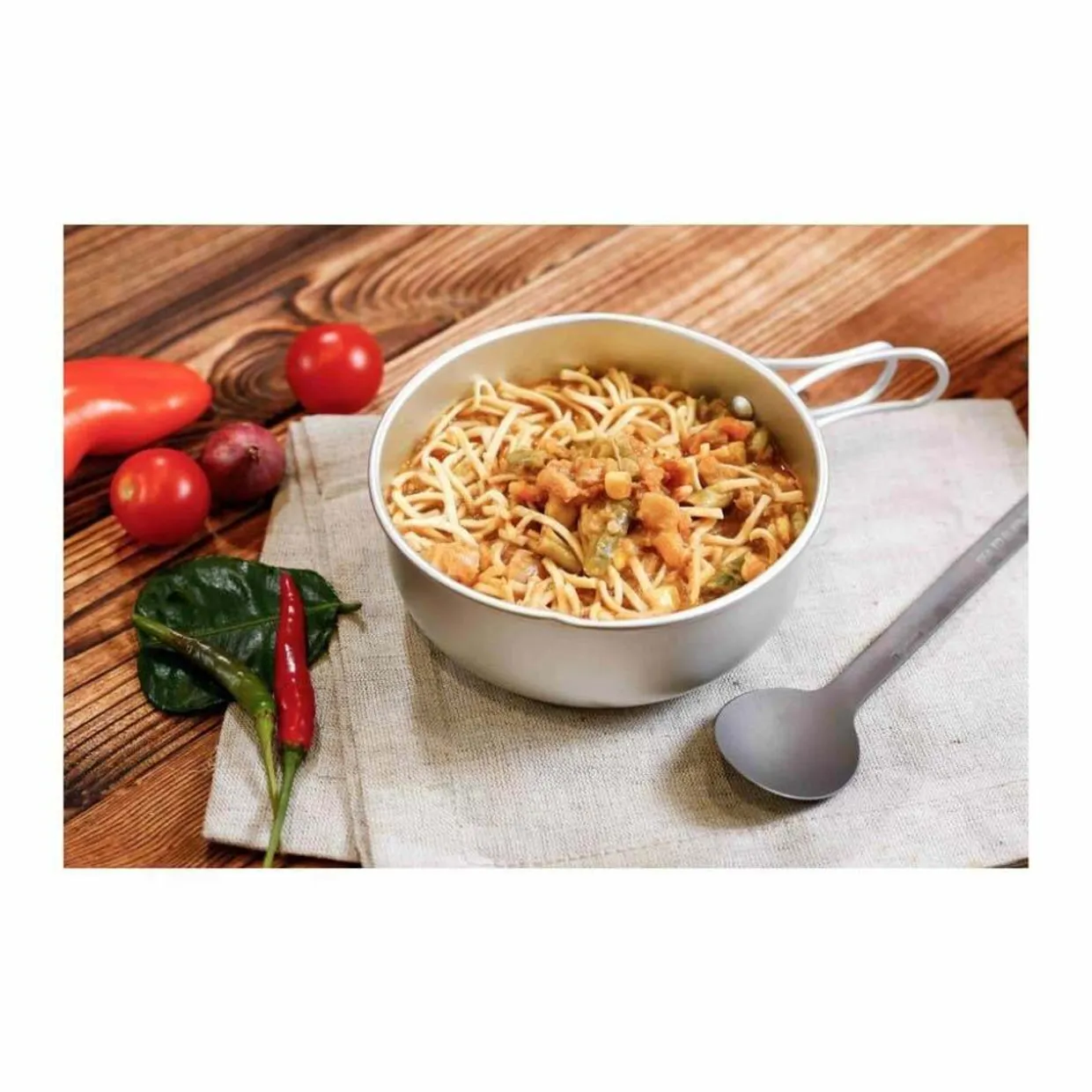 Asian Noodles with Chicken and Mixed Vegetables (Single Serving)