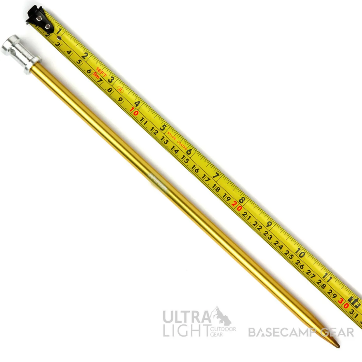 Backpacker 12 inch Tent Stake - Double Flange Head