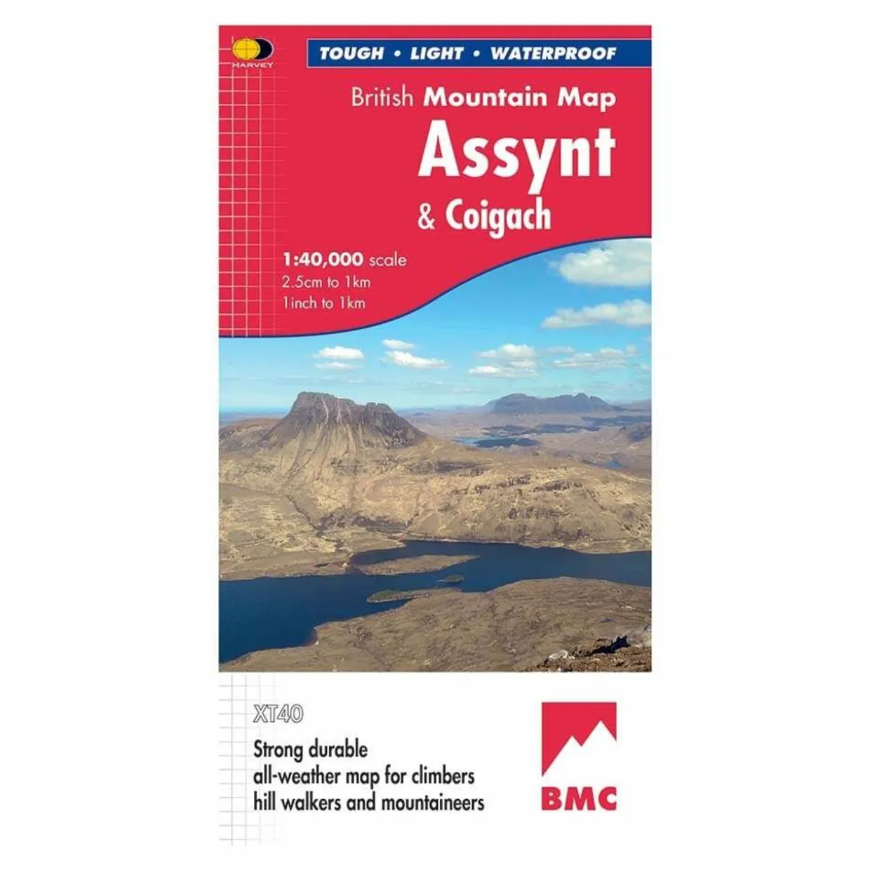 British Mountain Map - Assynt & Coigach