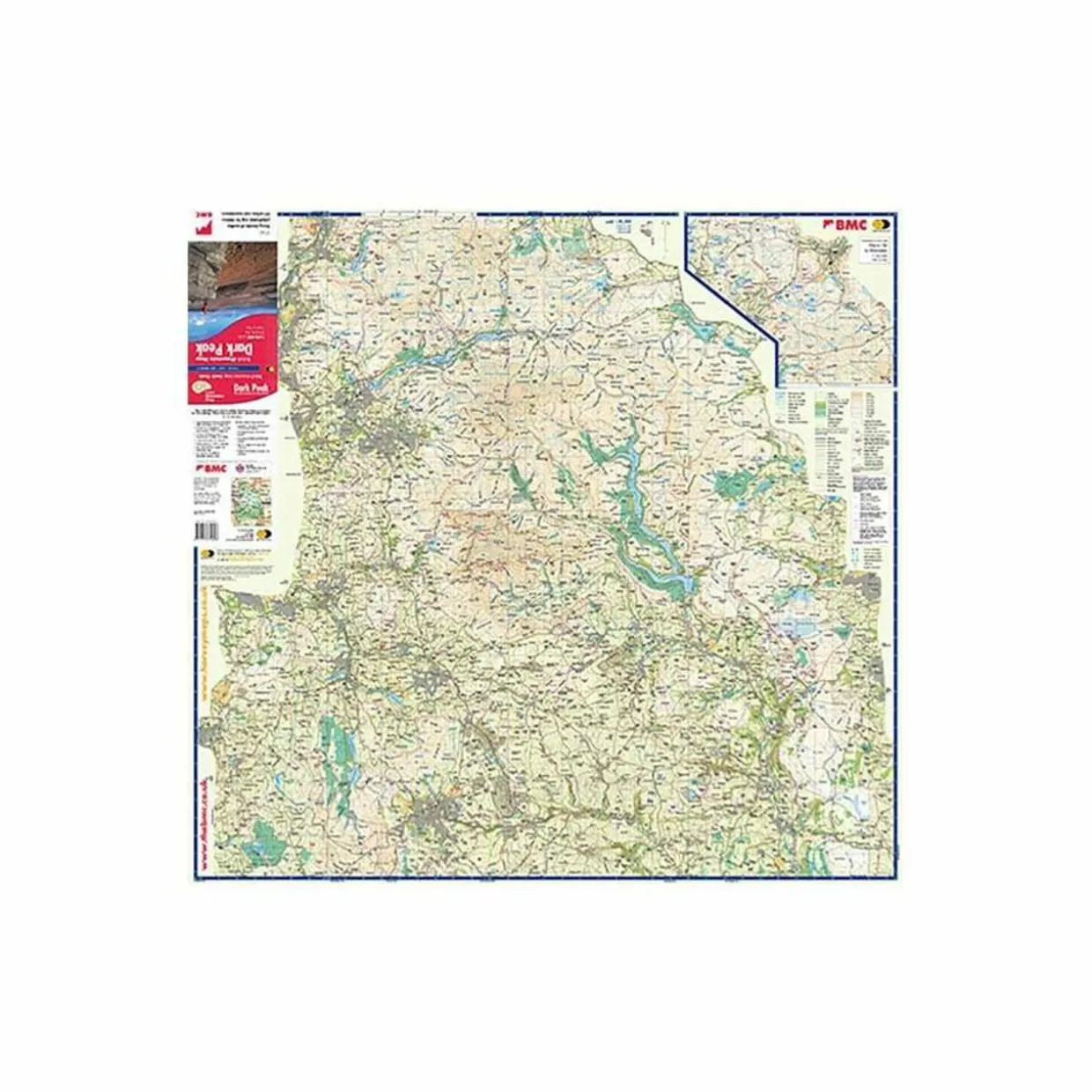 British Mountain Map - Dark Peak