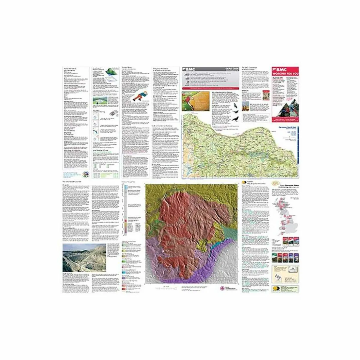 British Mountain Map - Dartmoor