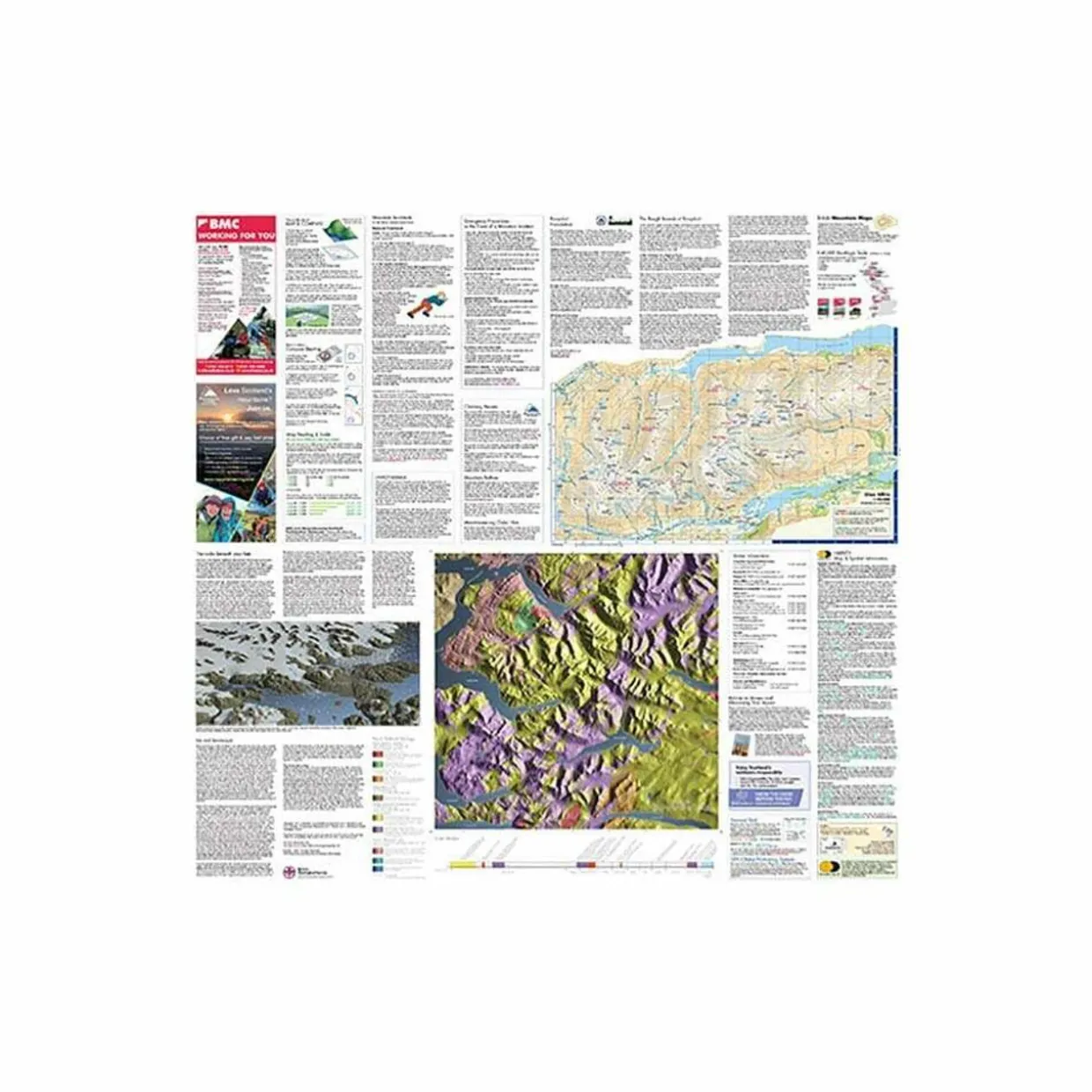 British Mountain Map - Knoydart