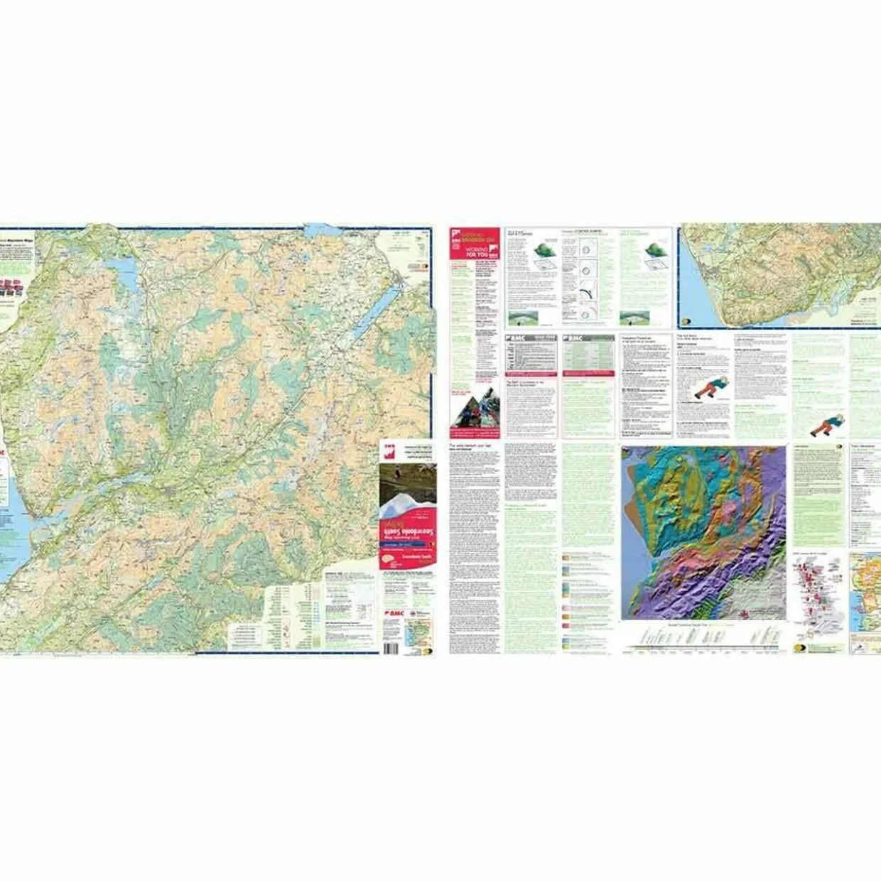 British Mountain Map - Snowdonia South