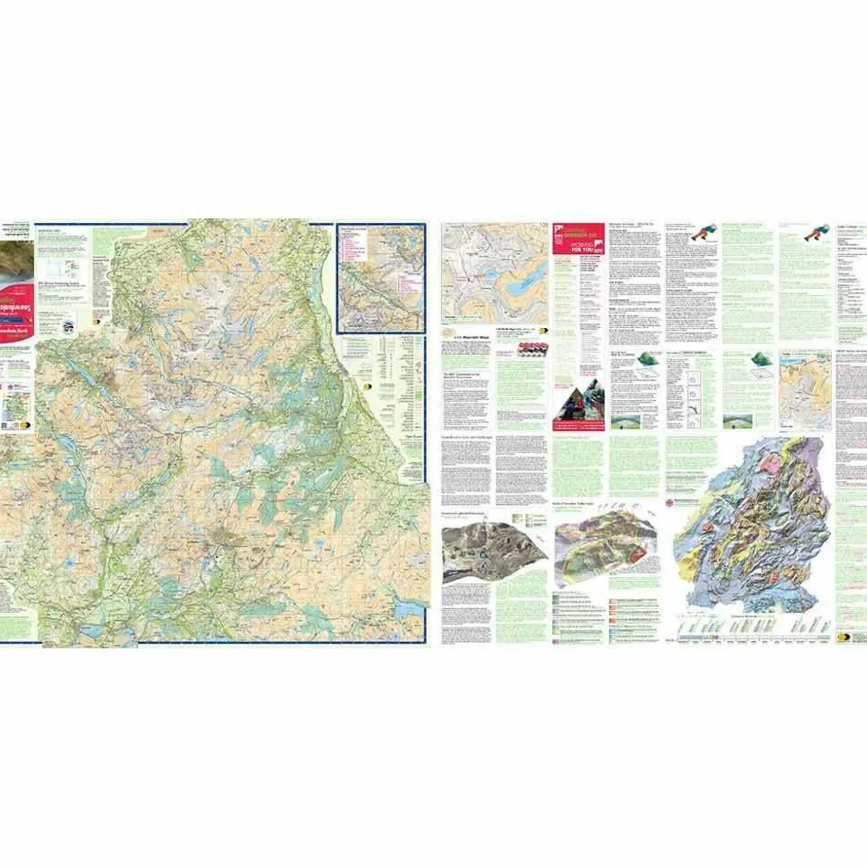 British Mountain Map - Snowdonia North