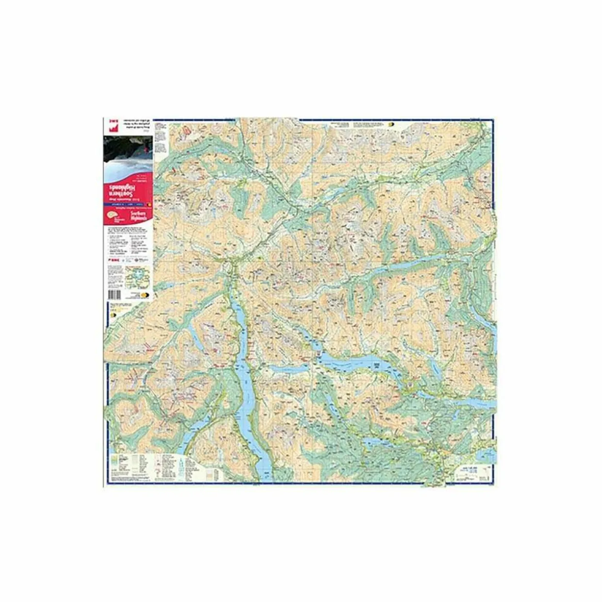British Mountain Map - Southern Highlands