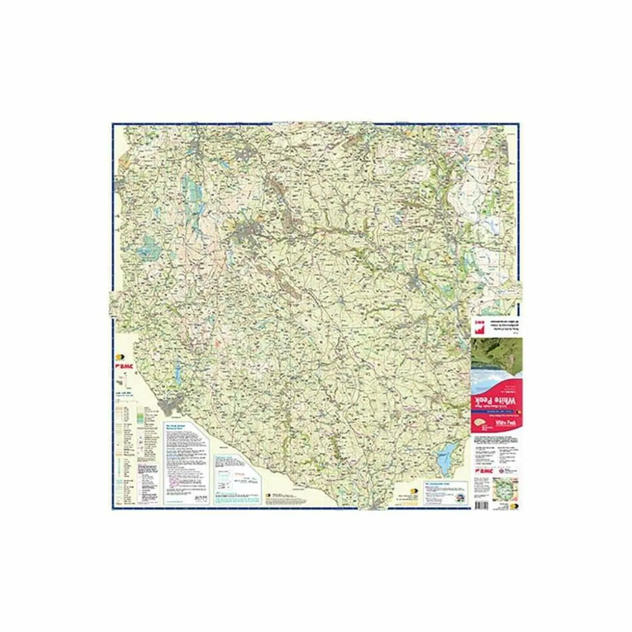 British Mountain Map - White Peak