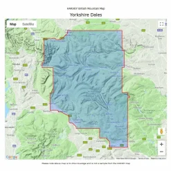 British Mountain Map - Yorkshire Dales