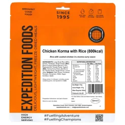 Chicken Korma with Rice (High Energy Serving)