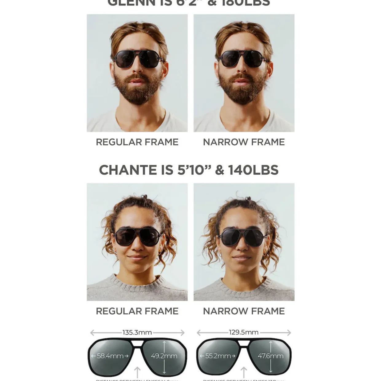 Classic Polarised Armless Sunglasses