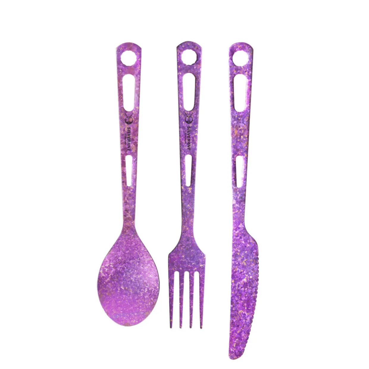 Coloured Titanium 3-Piece Cutlery Set