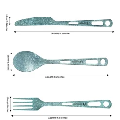Coloured Titanium 3-Piece Cutlery Set