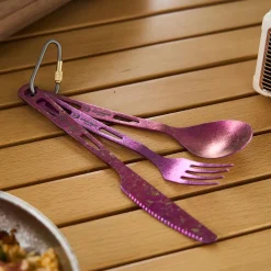 Coloured Titanium 3-Piece Cutlery Set