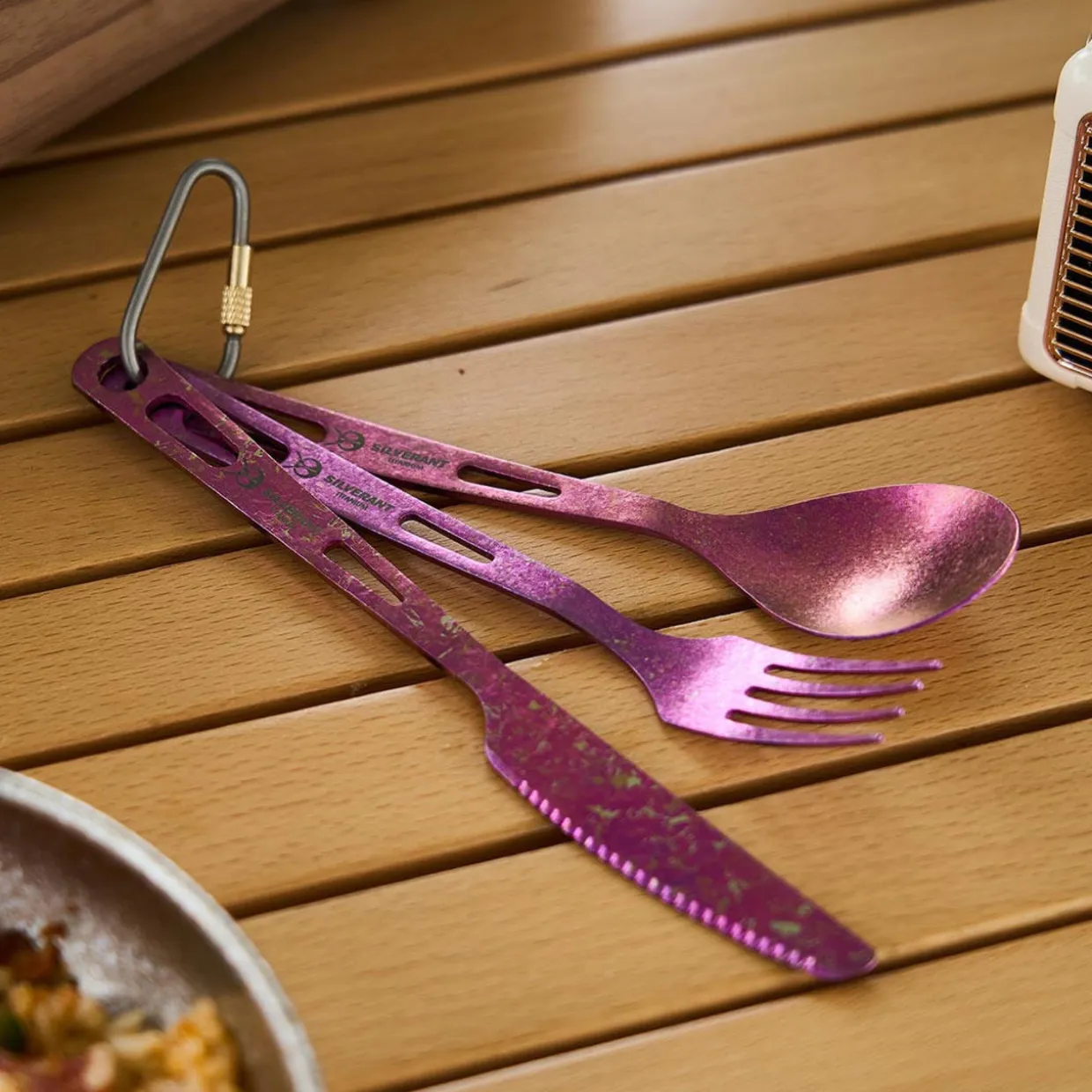 Coloured Titanium 3-Piece Cutlery Set