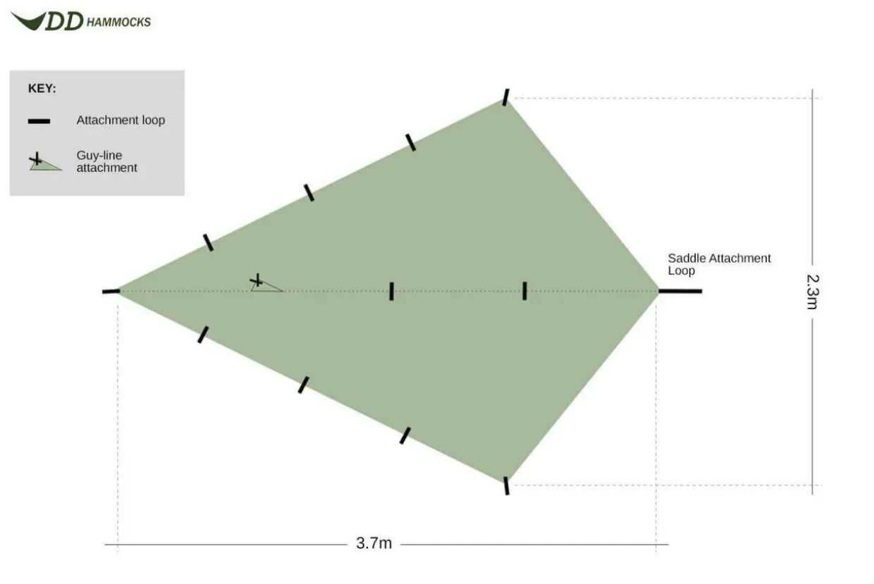 DD SuperLight Bikepacker Tarp (3.7m x 2.3m)