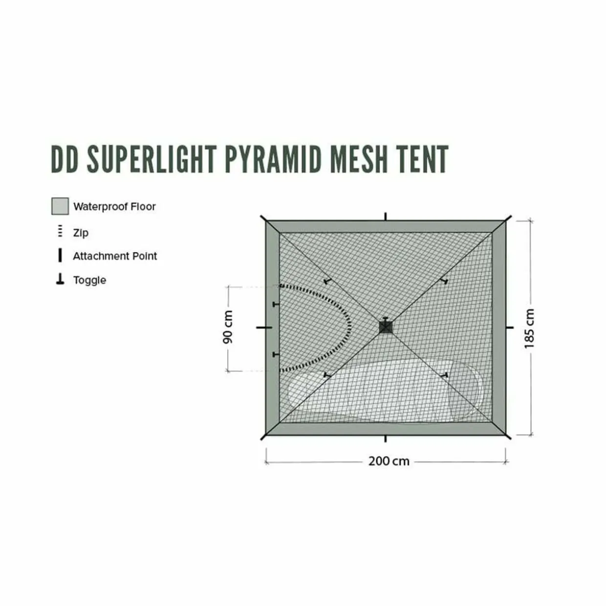 DD Superlight Pyramid Mesh Tent