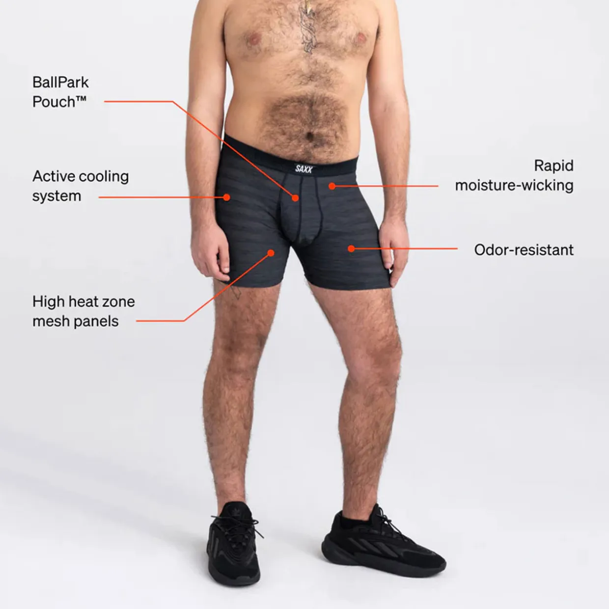 Droptemp Cooling Mesh Boxer Brief Fly