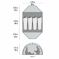 Elixir 4 Person Tent & Footprint