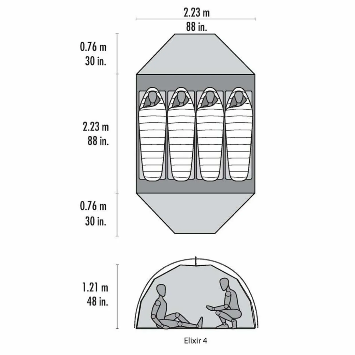 Elixir 4 Person Tent & Footprint
