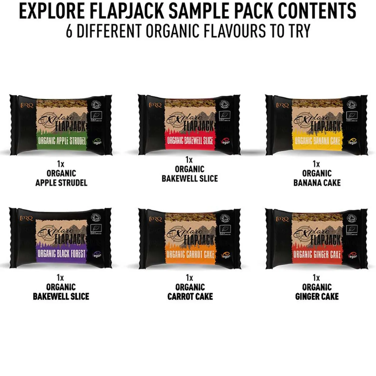 Explore Flapjack Sampler Pack (Pouch Of 6)