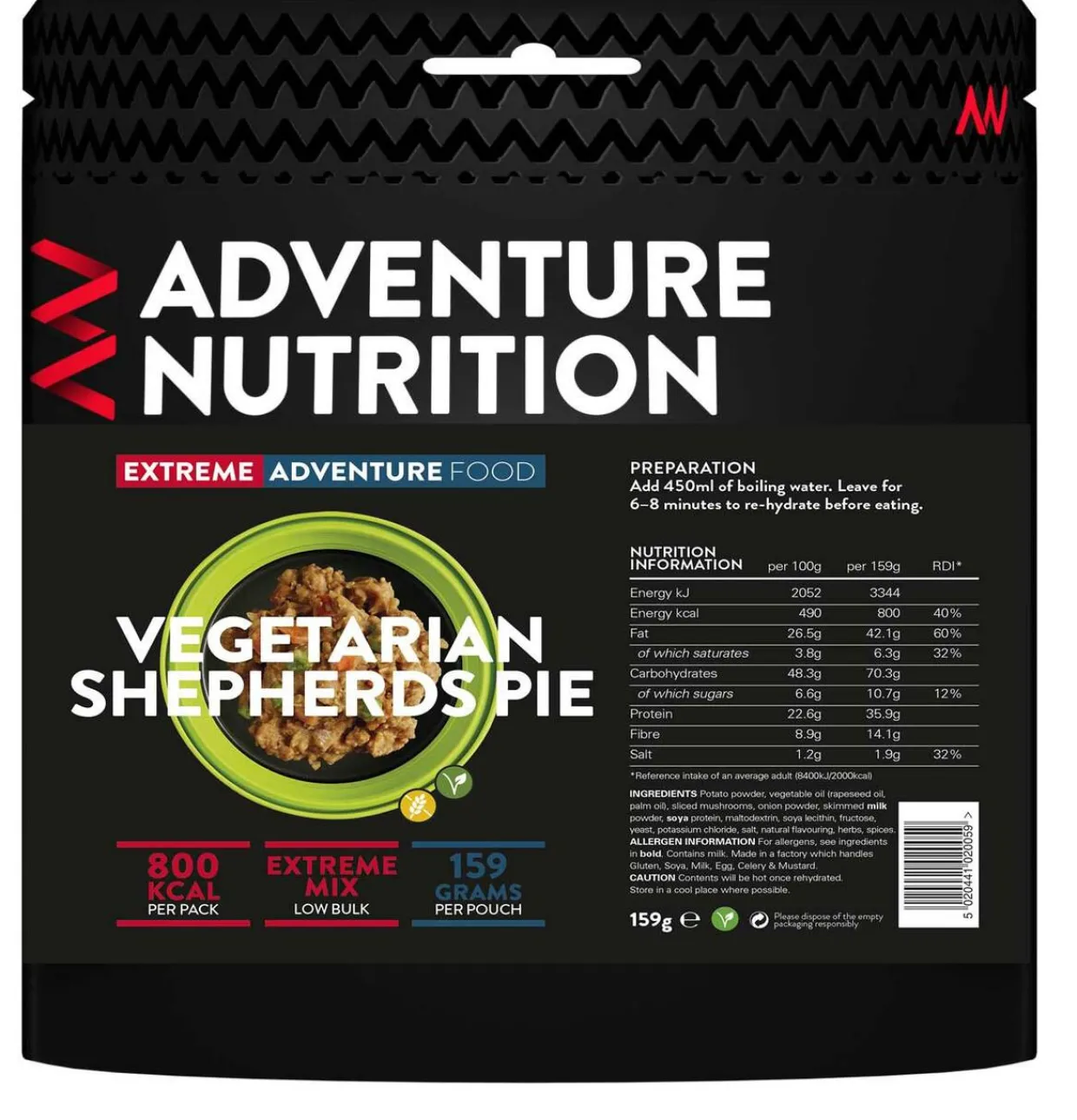 Extreme Adventure 800 kcal Vegetarian Shepherds Pie