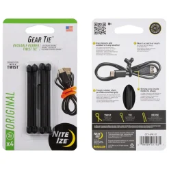 Gear Tie Original Reusable Rubber Twist Tie