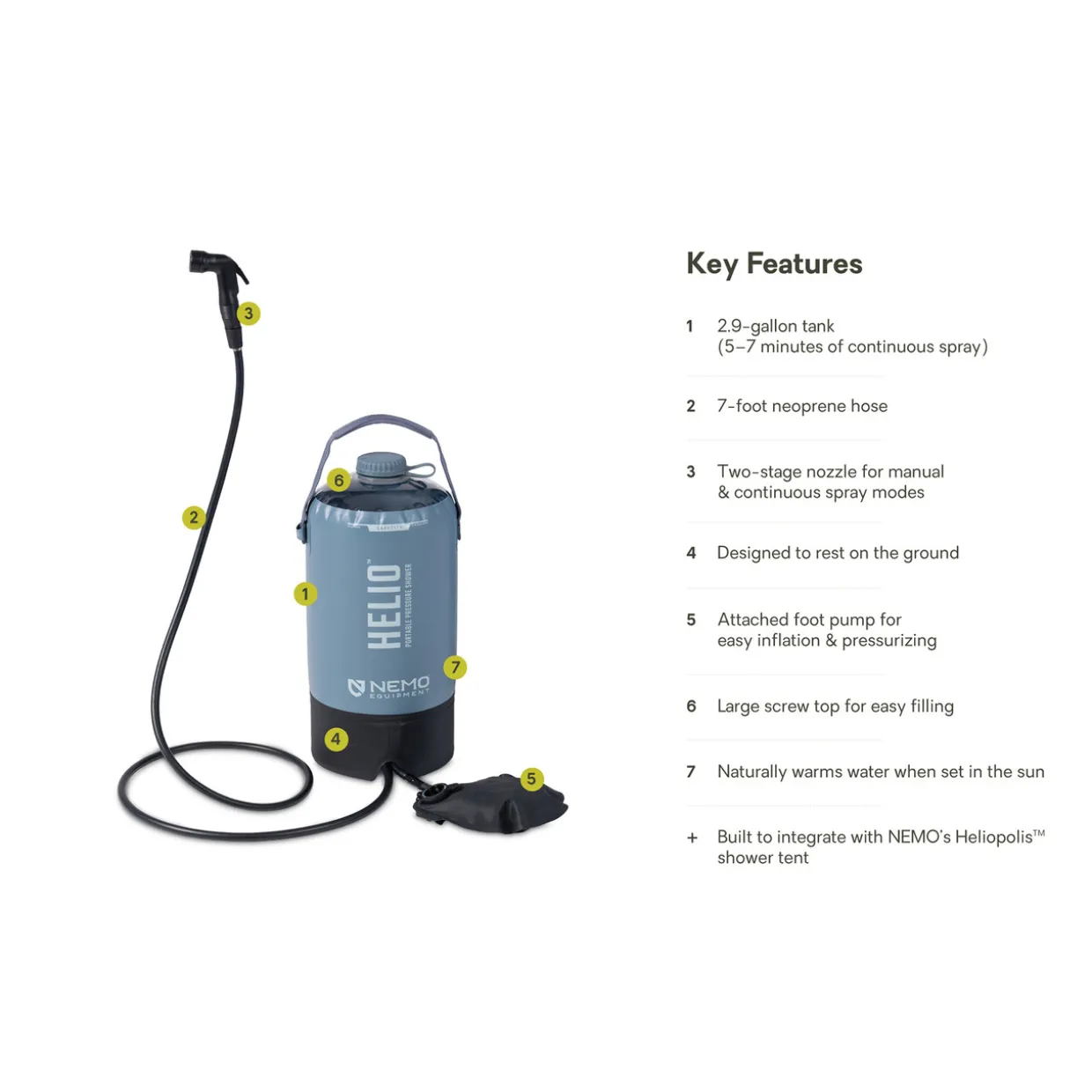 Helio Pressure Shower