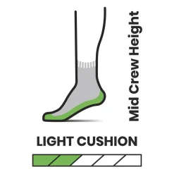 Hike Light Cushion Mid Crew Socks