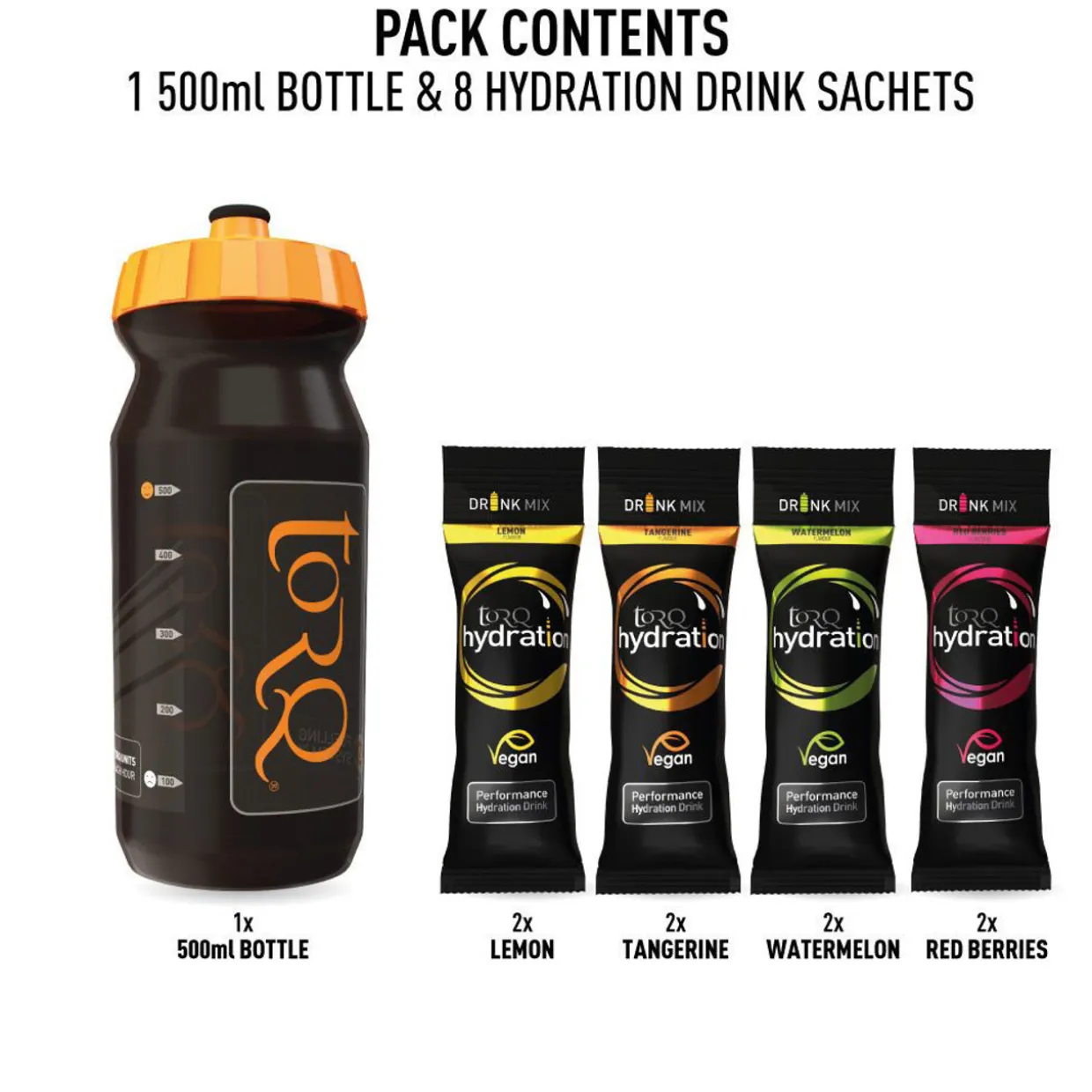 Hydration 500ml Bottle x8 Sachets