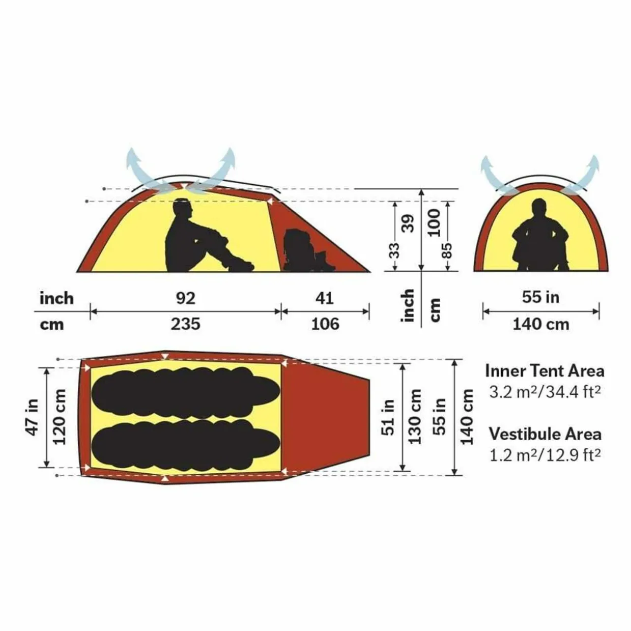 Jannu 2 Person Tent