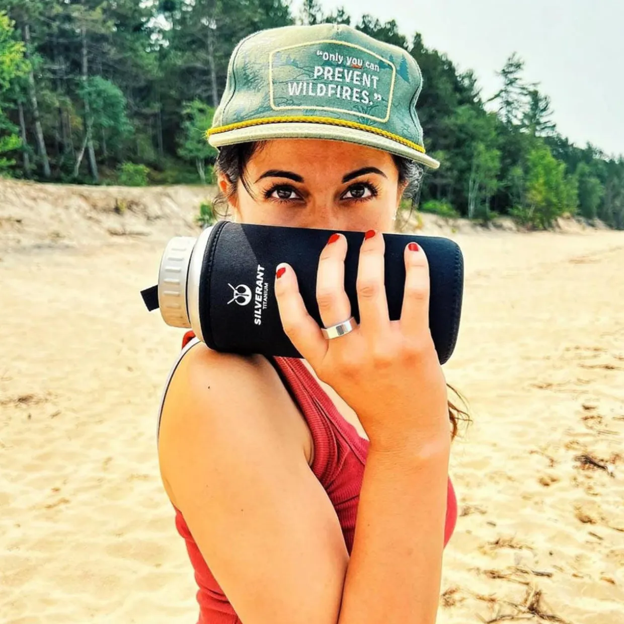 Large Titanium Water Bottle 1200ml - Wide Mouth