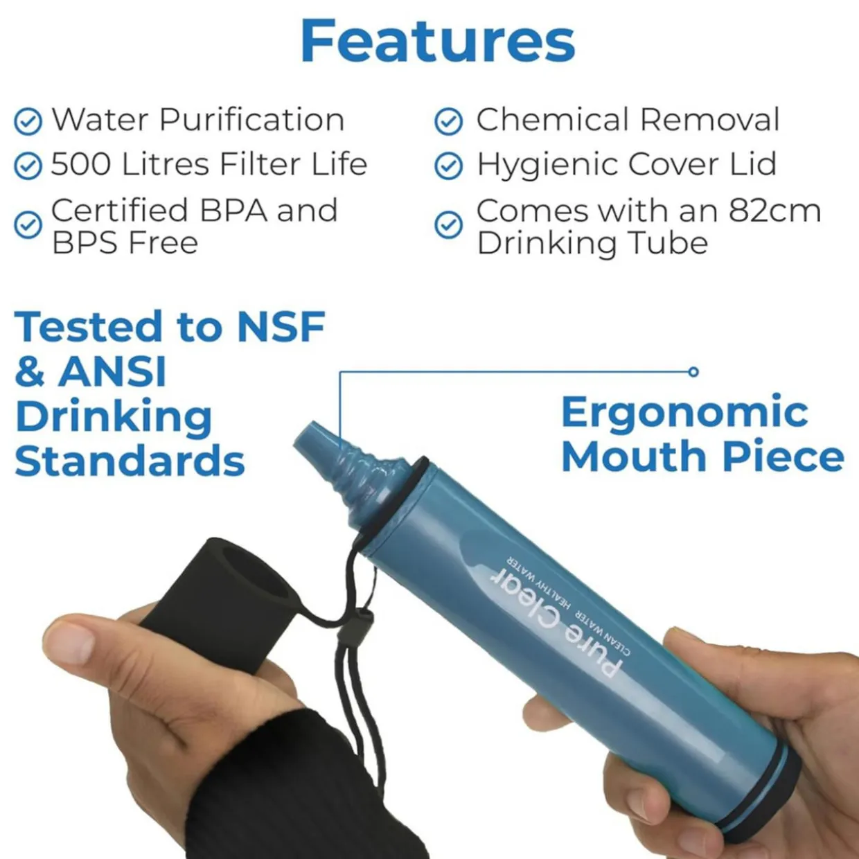 Life Filter Pro Personal Survival Straw