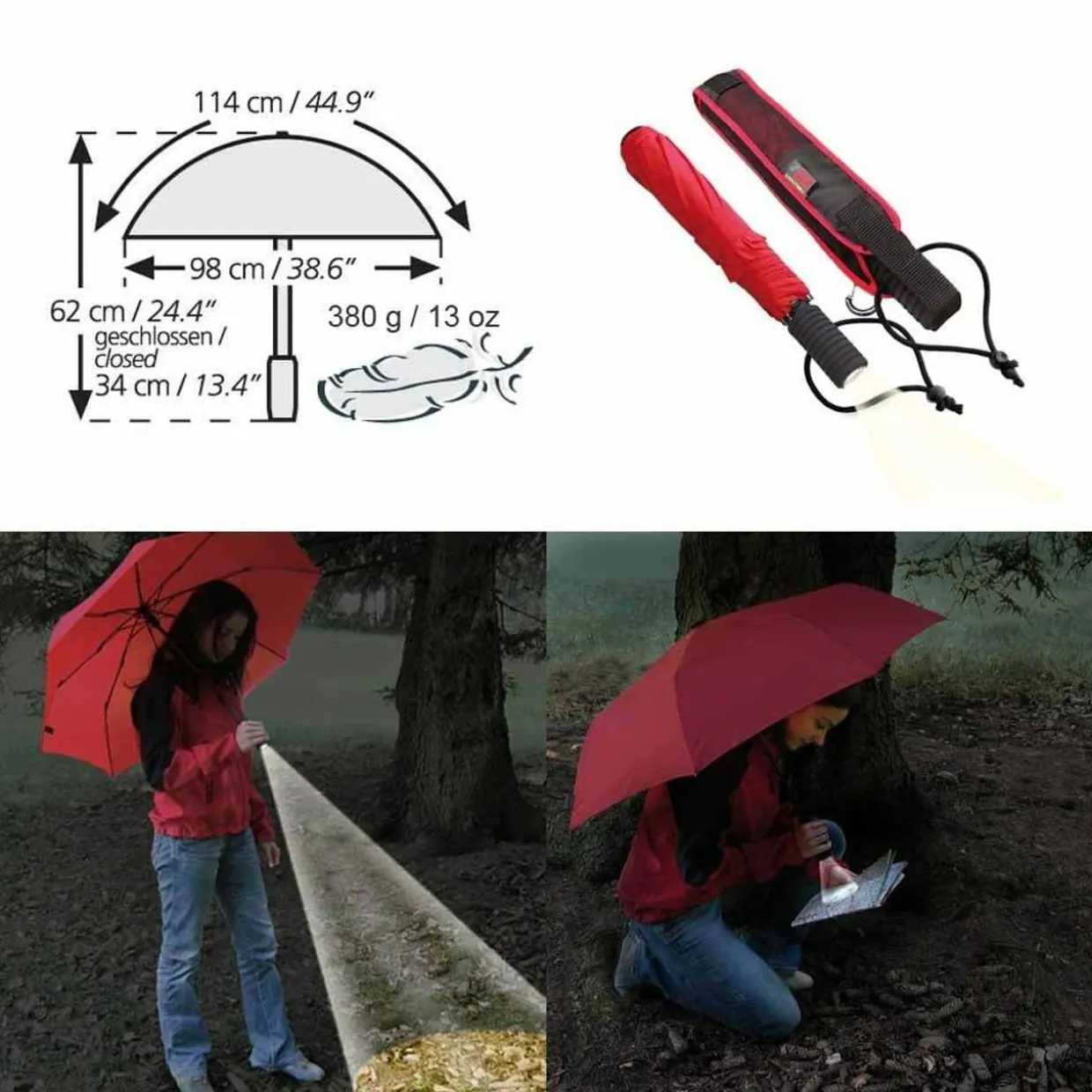 Light Trek Automatic Flashlite Umbrella
