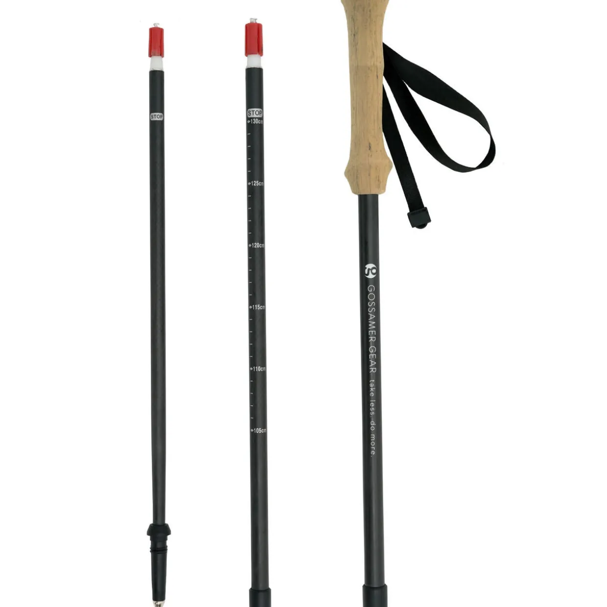 LT5 Three Piece Carbon Trekking Poles