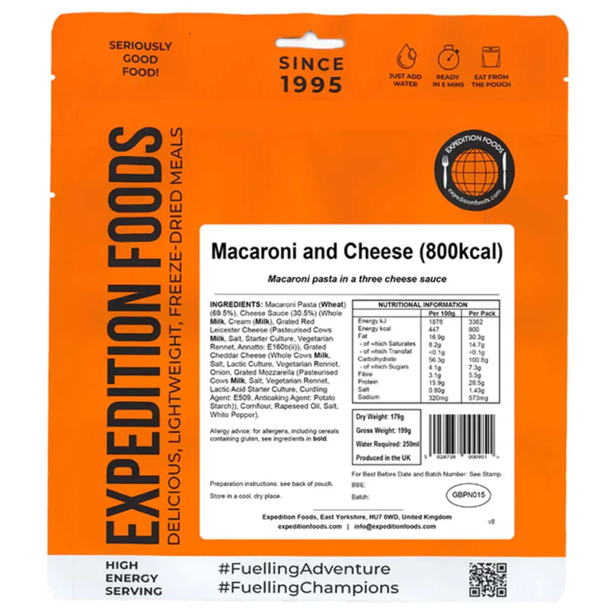 Macaroni and Cheese (High Energy Serving)