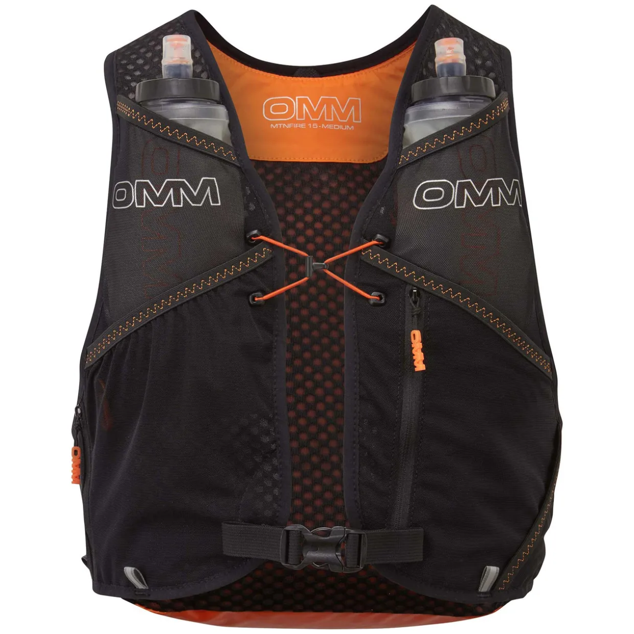 MountainFire 15 Vest Pack with 2 x 350ml Flexi Flasks