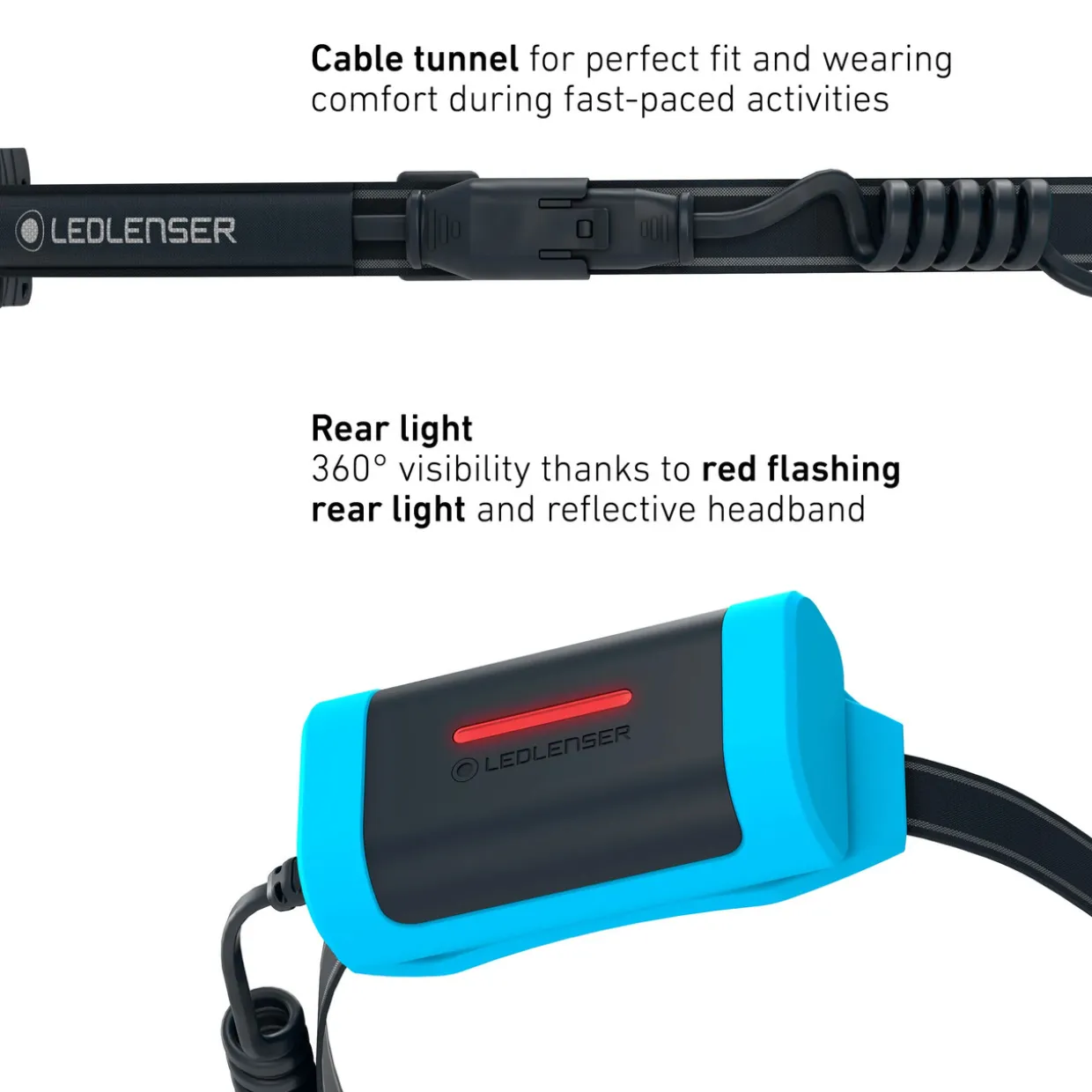 NEO9R Running Head Torch with Chest Strap
