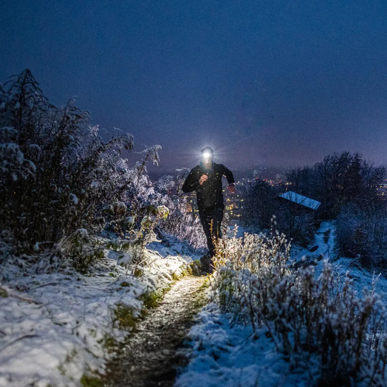 NEO5R Running Head Torch with Chest Strap