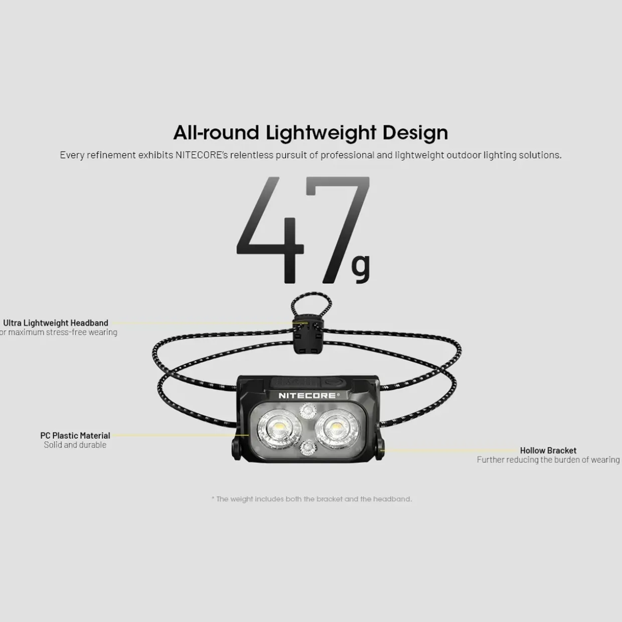 NU25 MCT UL Ultra-Light Rechargeable Head Torch