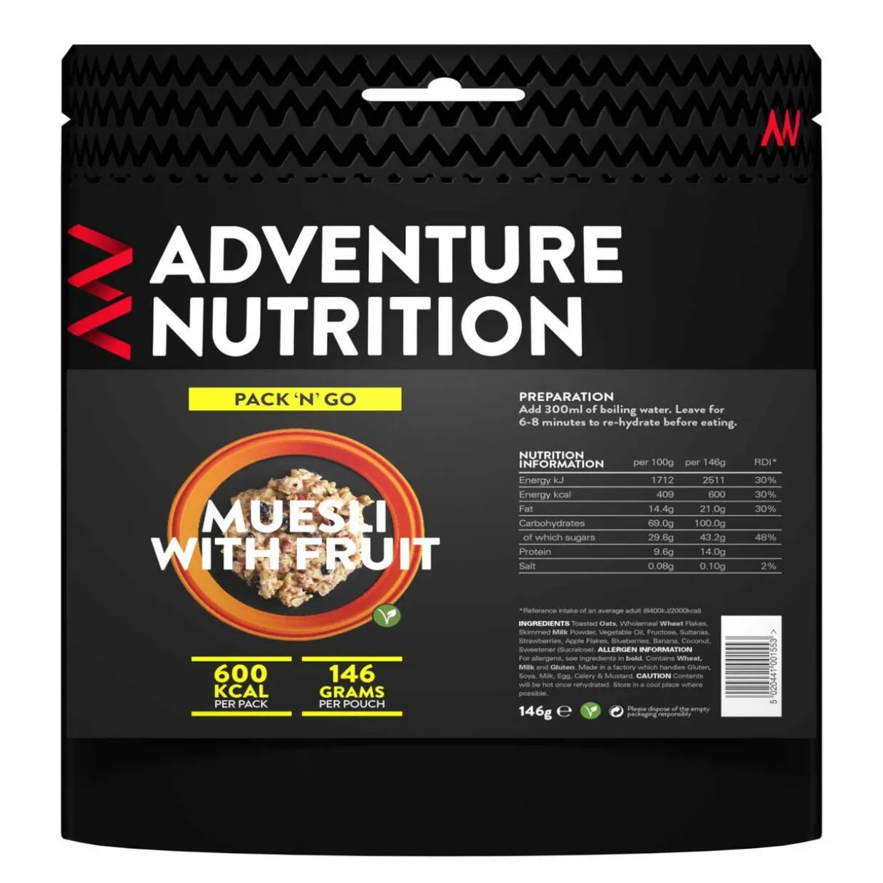 Pack 'N' Go 600 kcal Muesli with Fruit