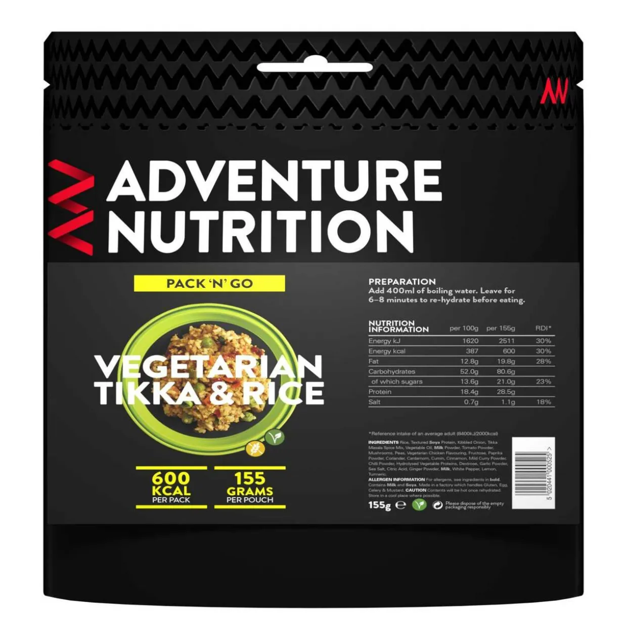 Pack 'N' Go 600 Kcal Vegetarian Tikka