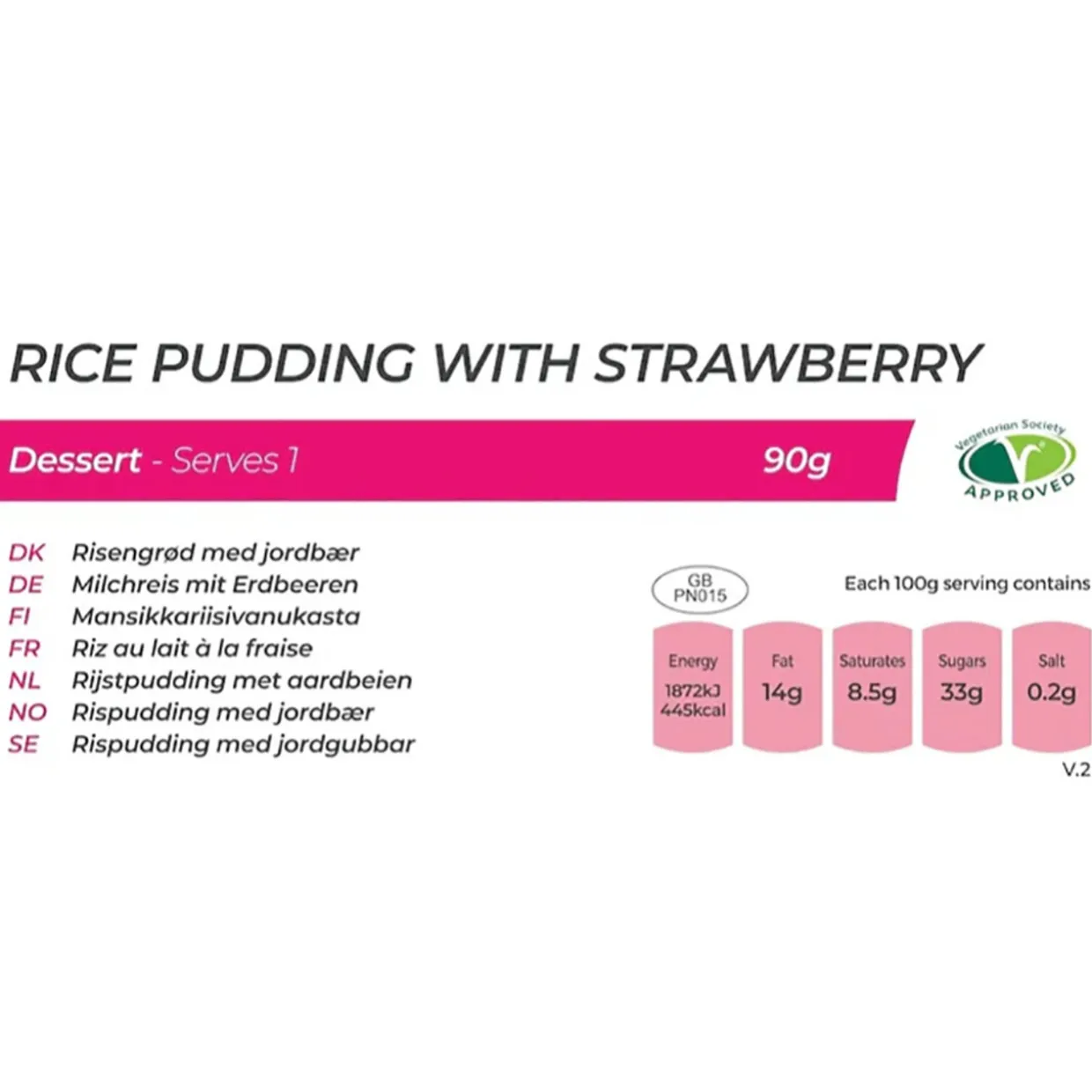 Rice Pudding with Strawberry