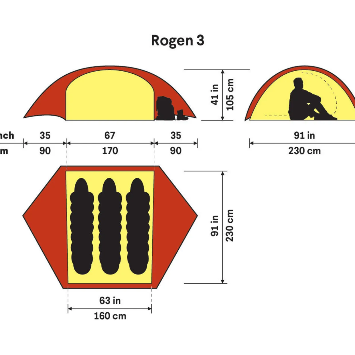 Rogen 3 Person Tent