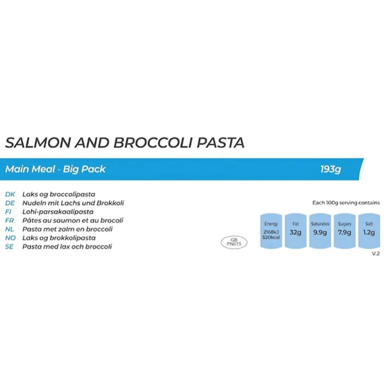 Salmon and Broccoli Pasta (Big Pack)