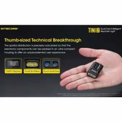 TINI2 USB-C Rechargeable Keychain Light