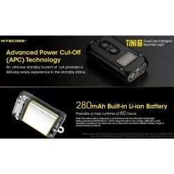 TINI2 USB-C Rechargeable Keychain Light