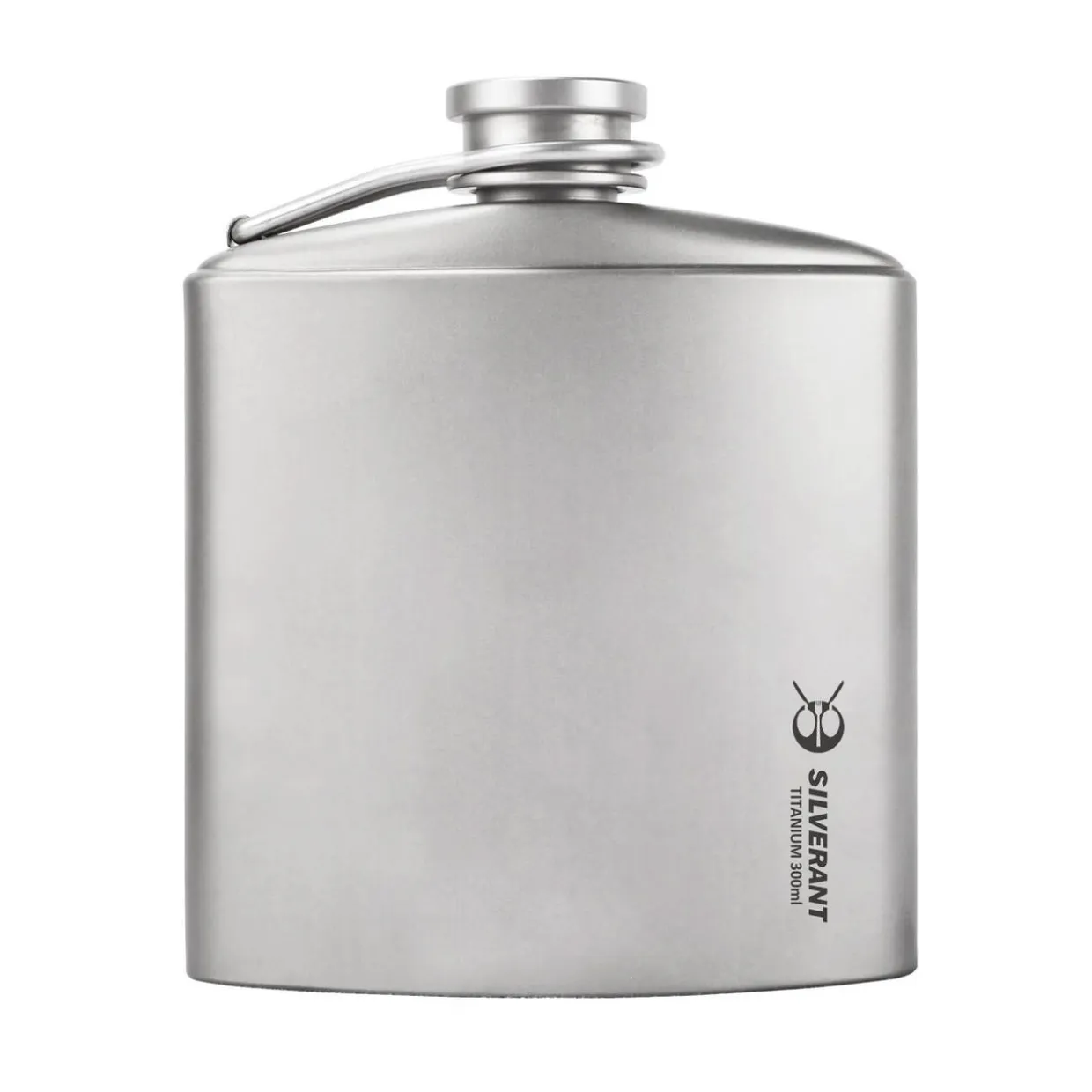 Titanium Hip Flask & Funnel 300ml