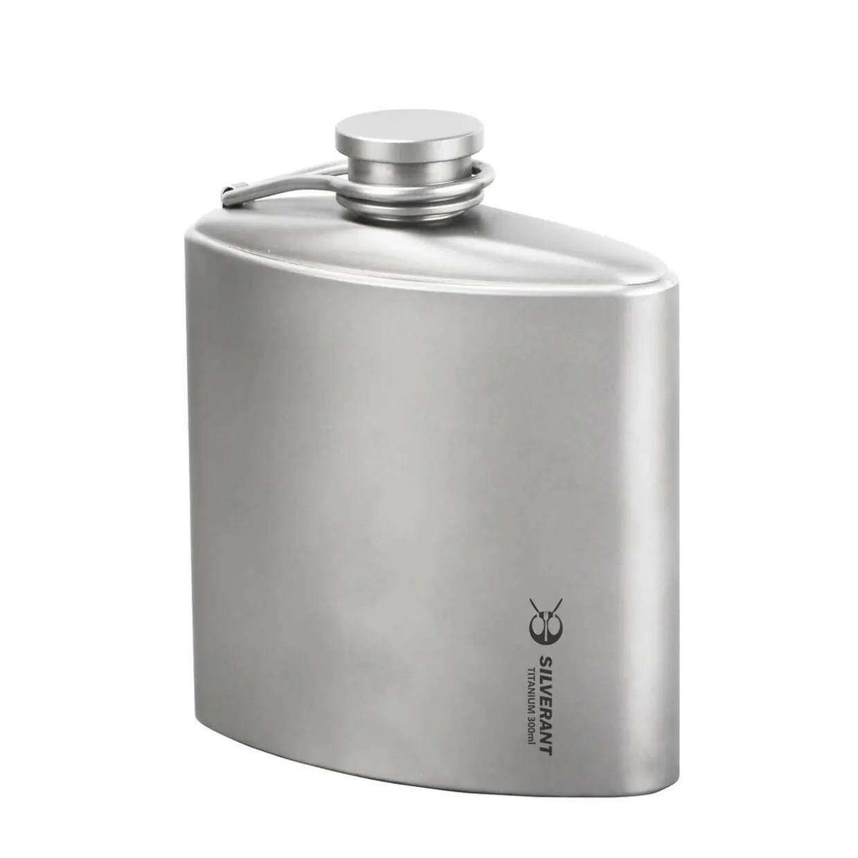 Titanium Hip Flask & Funnel 300ml