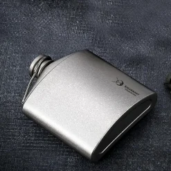 Titanium Hip Flask & Funnel 300ml