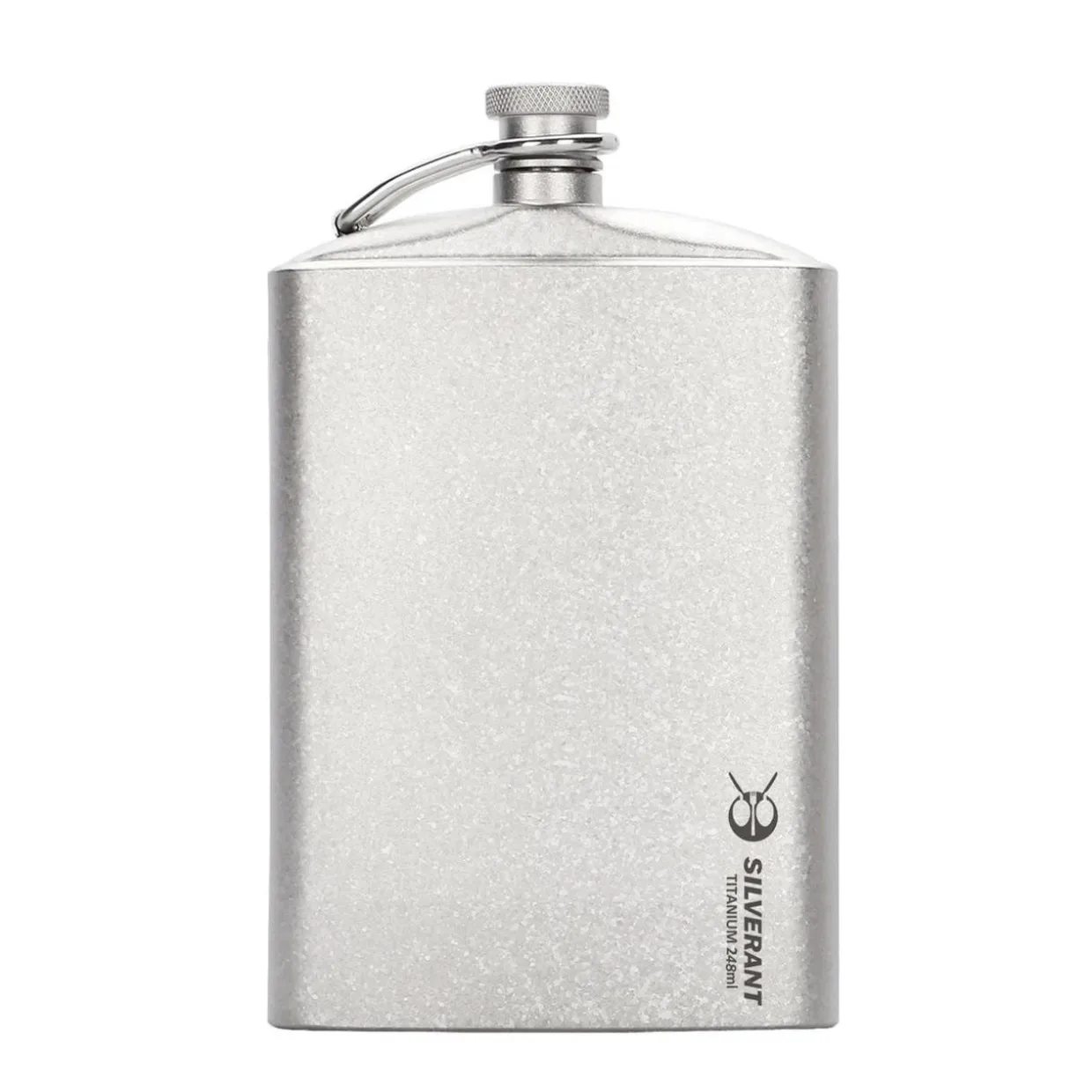 Titanium Hip Flask & Funnel 248ml